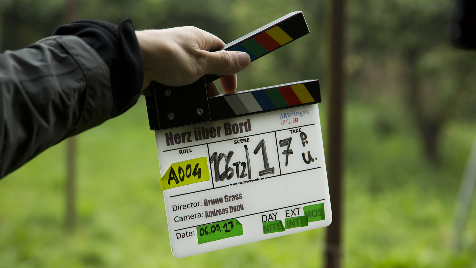 "Herz uber Bord" shooting for ARD